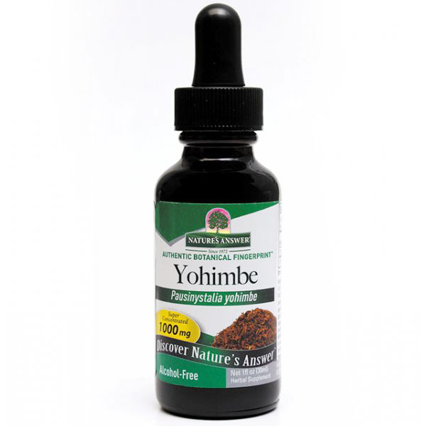 Yohimbe Bark Extract Alcohol Free Liquid 1 oz from Natures Answer