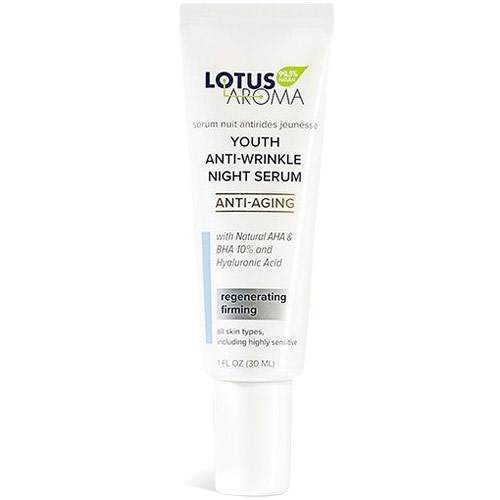 Lotus Aroma Youth Anti-Wrinkle Night Serum, 1 oz, Lotus Aroma