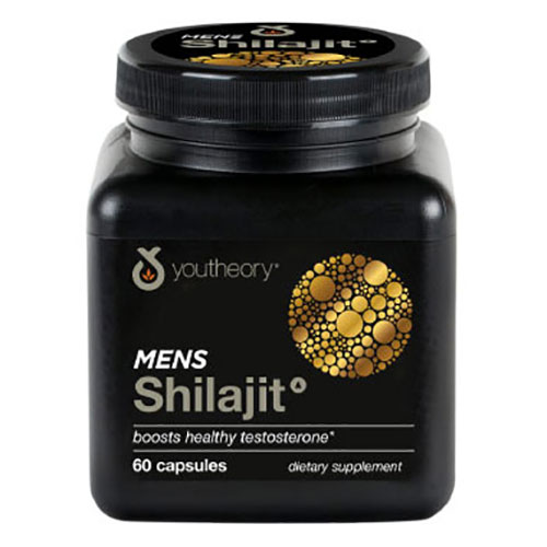 Youtheory Mens Shilajit, Boosts Healthy Testosterone, 60 Capsules, Nutrawise Corporation