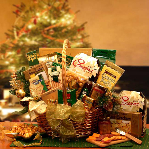 Elegant Gift Baskets Online Yuletide Gathering Gourmet Holiday Gift Basket, 1 Set, Elegant Gift Baskets Online