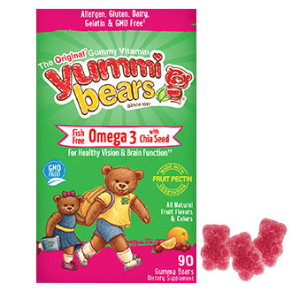 Yummi Bears Omega 3-6-9 Bear, 90 Bears, Hero Nutritionals