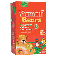 Yummi Bears Vegetarian Calcium with Vitamin D 60 bears from Hero Nutritionals