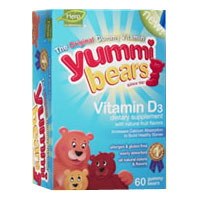 Yummi Bears Vitamin D for Children, 60 Bears, Hero Nutritionals