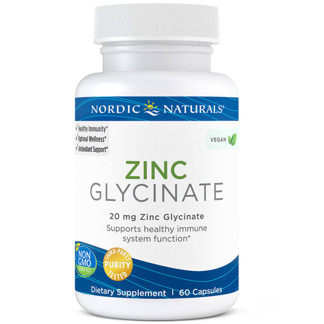 Zinc Glycinate, 60 Capsules, Nordic Naturals