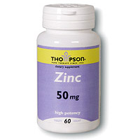 Zinc High Potency 50mg 60 tabs, Thompson Nutritional Products