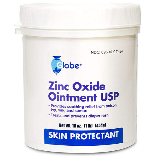 Globe Zinc Oxide Ointment USP 20%, 16 oz (454 g)