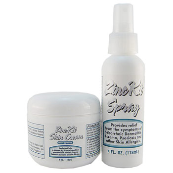 ZincKit Skin Care Kit, Spray + Cream, 4 oz Each (Zinc Kit)