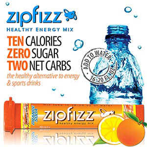 Zipfizz Healthy Energy Drink Mix Orange Soda, 30 Tubes