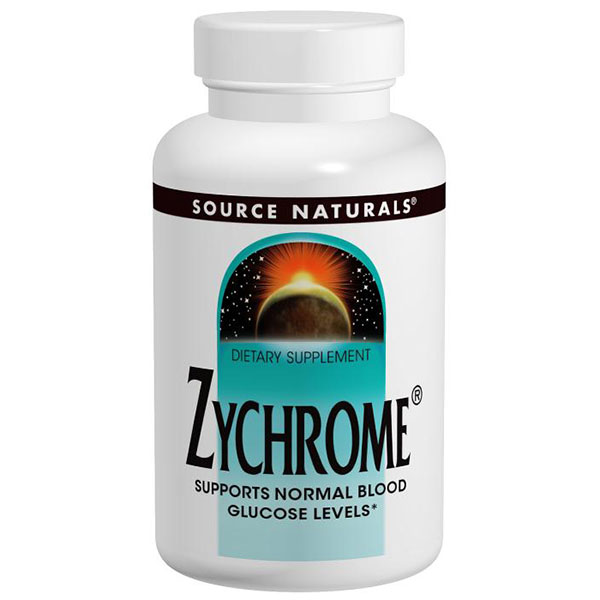 Zychrome, Supports Normal Blood Glucose Levels, 120 Tablets, Source Naturals